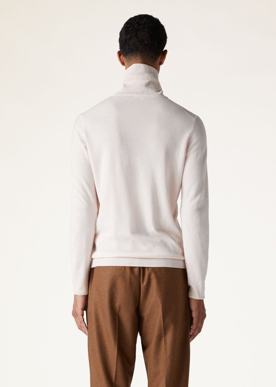 Loro Piana o1srvl11e0225 FAF9161 Turtleneck Sweater in Light Pink Size US L / EU 52-54 / 3 - 6 Thumbnail