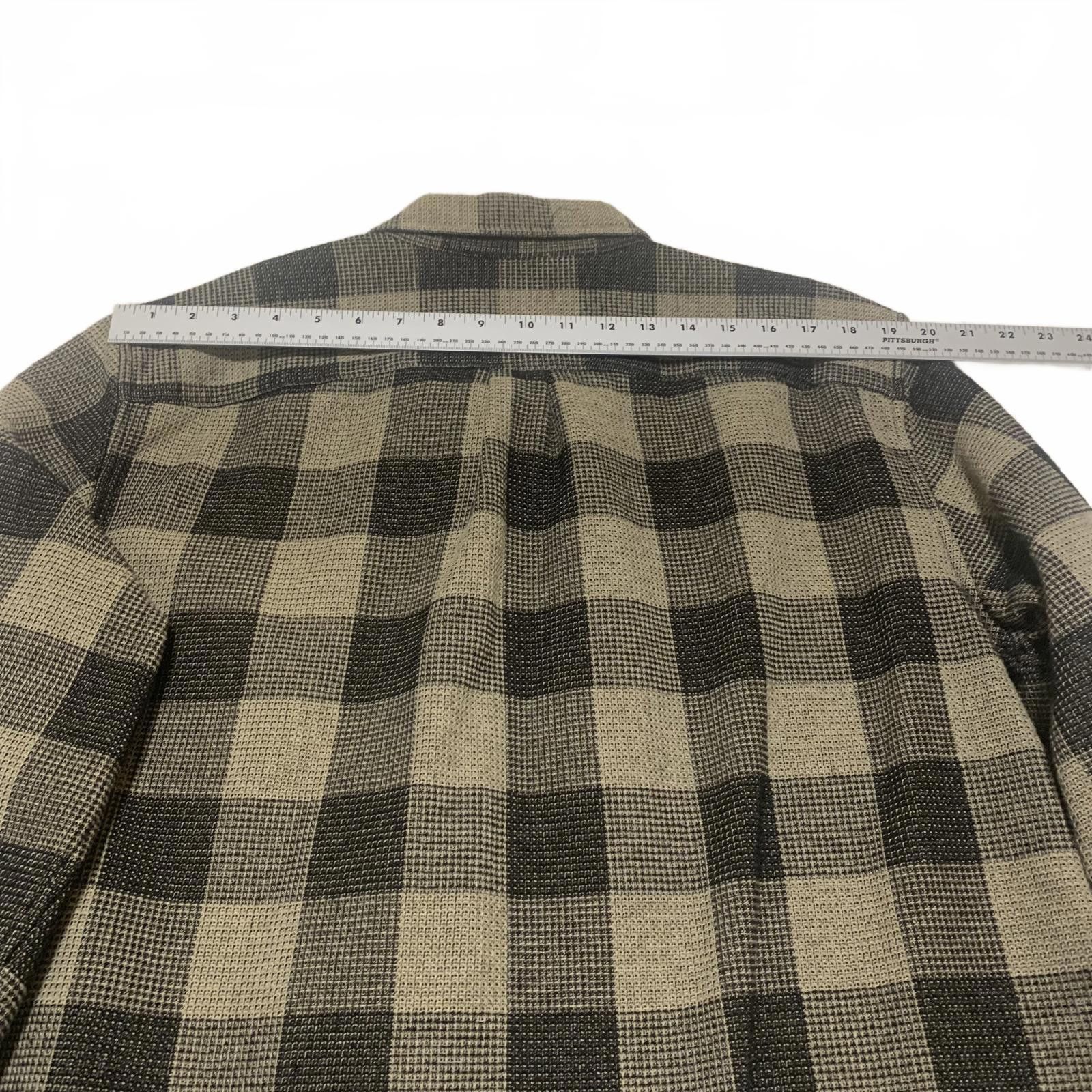 Gap GAP Men's XL Tall Olive Black Buffalo Plaid Shirt Size US XL / EU 56 / 4 - 11 Thumbnail