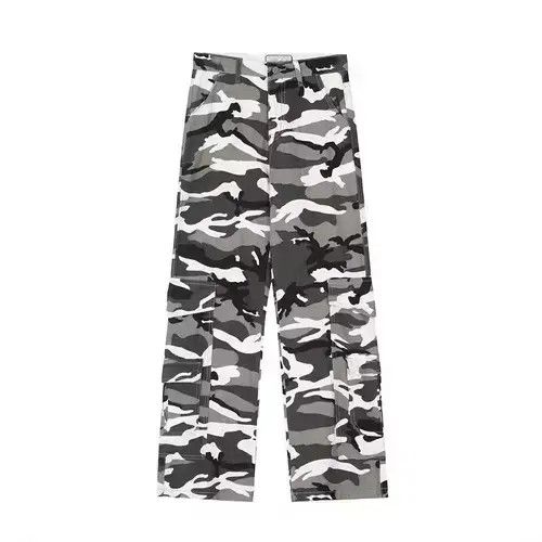 Designer × Vintage camo baggy pattern flared cargo pants Size US 32 / EU 48 - 1 Thumbnail
