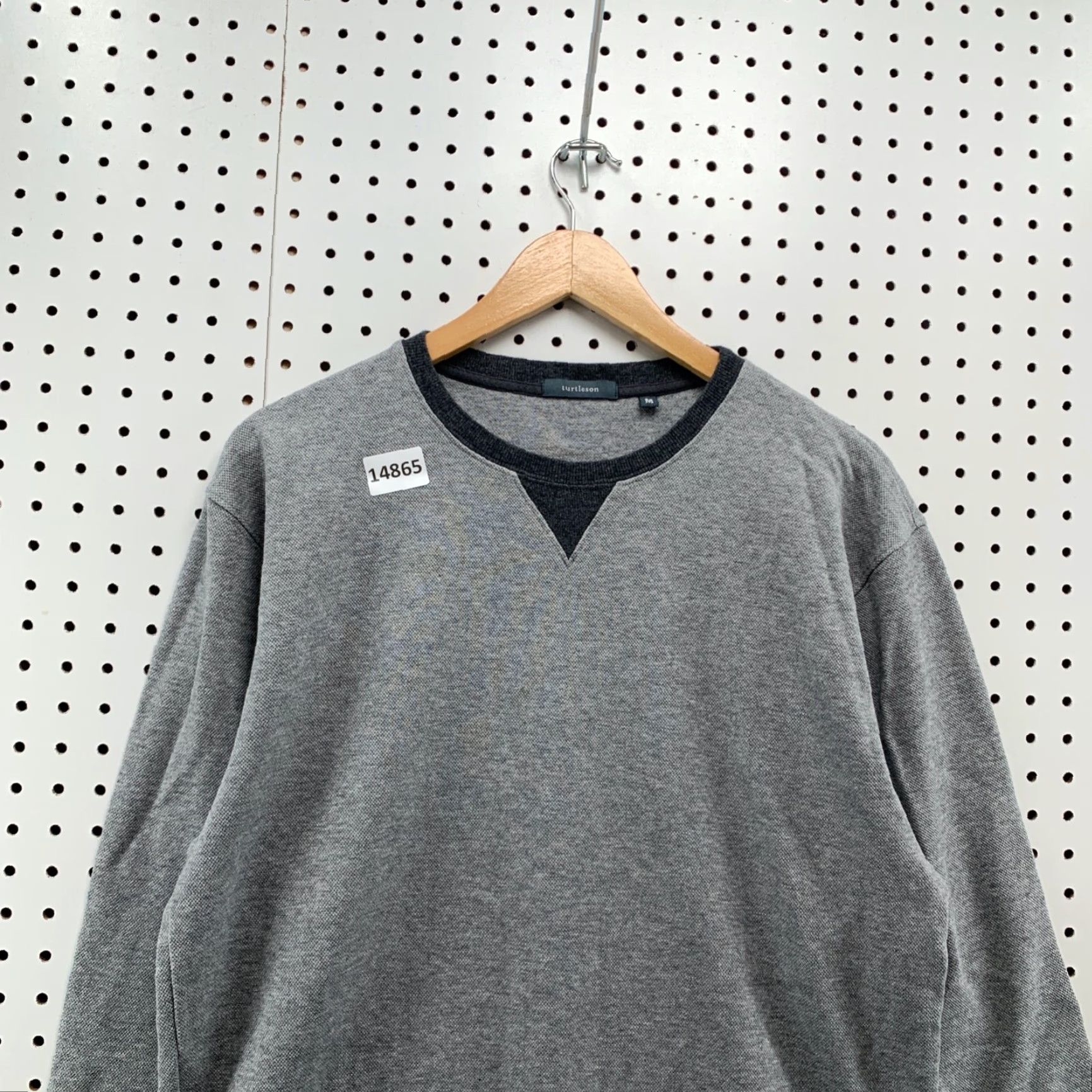Vintage VINTAGE TURTLESON Pima Cotton Pullover Medium Sweater Gray V Notch Lightweight Mens Size US M / EU 48-50 / 2 - 3 Thumbnail