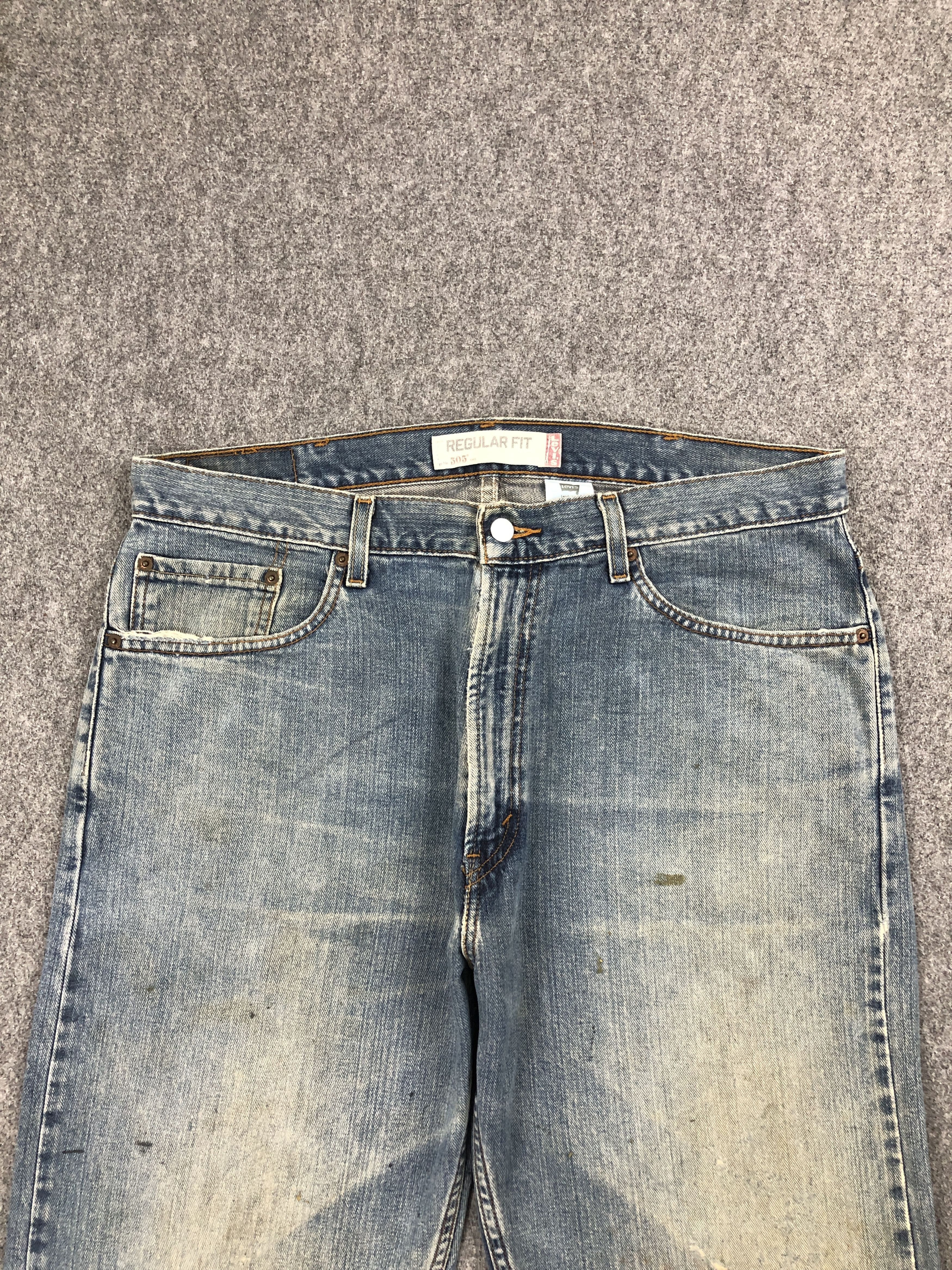 Levi's × Vintage Vintage Levi's 505 Light Wash Blue Jeans DP2531 Size US 36 / EU 52 - 2 Thumbnail