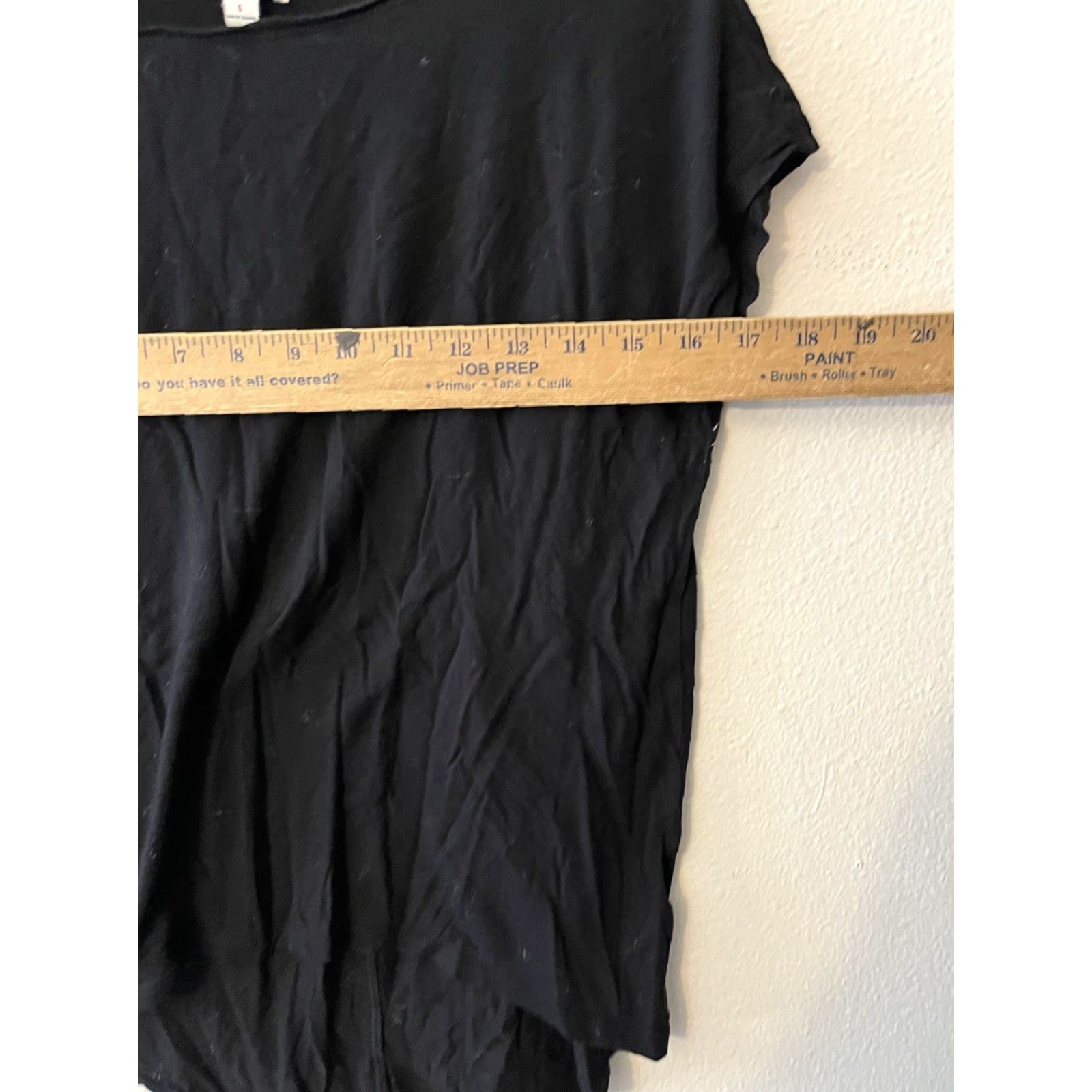 Gap Womens GAP Cap Sleeve T Crew Neck Black Long Sleeve T-Shirt Size S Size S / US 4 / IT 40 - 5 Thumbnail