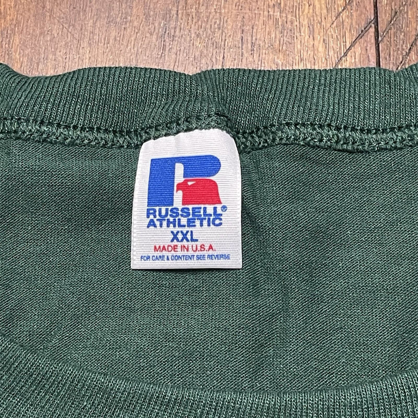 Russell Athletic Vtg Russell Athletic XXL Pine Forest Green T-Shirt NWOT 5 Size US XXL / EU 58 / 5 - 4 Thumbnail