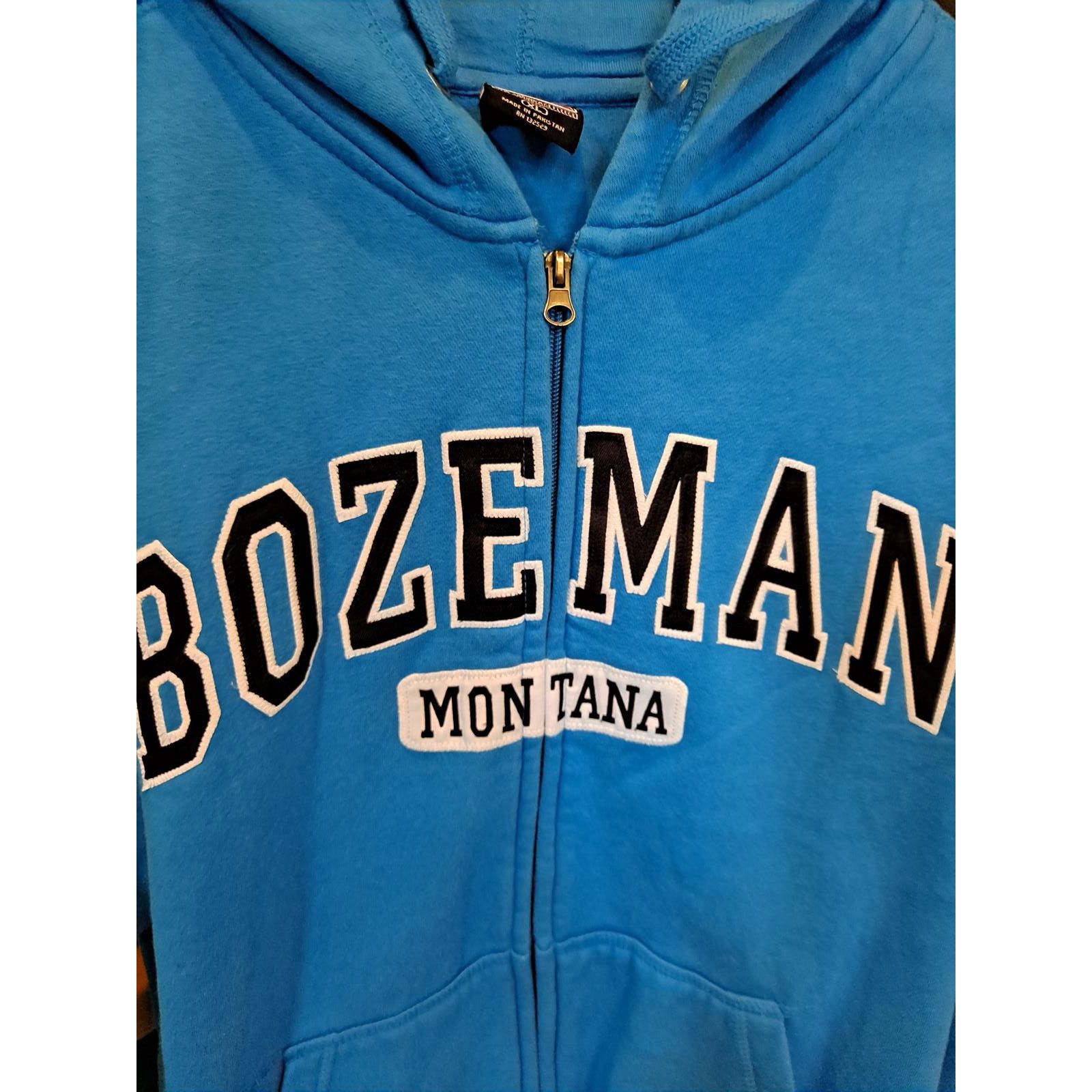 Other Outfitter Trading Bozeman Montana Blue Full Zip Hooded Sweat Size US XL / EU 56 / 4 - 2 Thumbnail