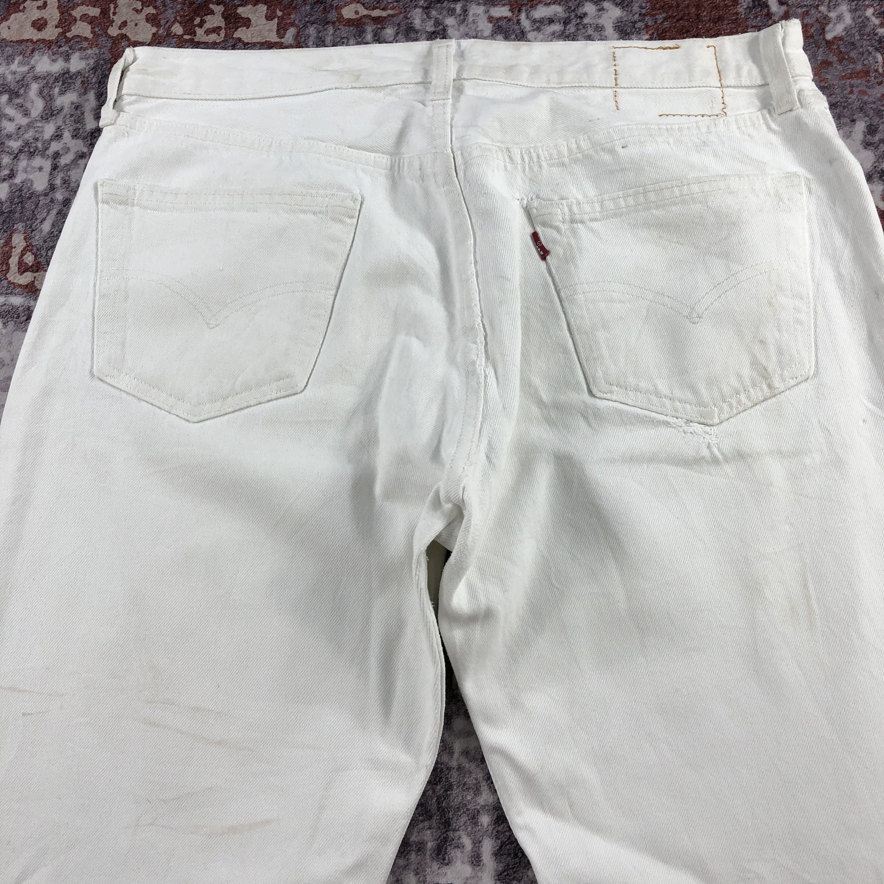 Levi's × Vintage Vintage 90s Light Wash Levis 501 Jeans - JM2311 Size US 36 / EU 52 - 5 Thumbnail