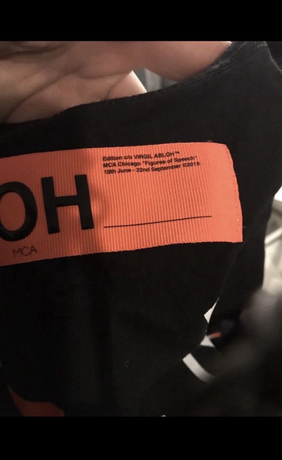 Virgil Abloh Virgil Abloh x MCA Figures of Speech Black Tape Tshirt Size US S / EU 44-46 / 1 - 3 Thumbnail