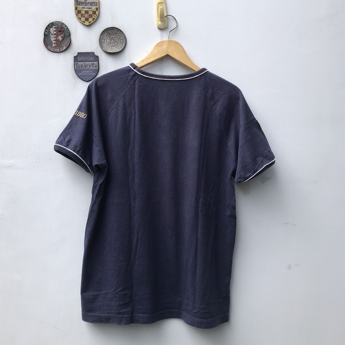 Lonsdale × Other UK × Vintage Lonsdale london Ringer tee tshirt colour navy blue size L Size US M / EU 48-50 / 2 - 14 Thumbnail