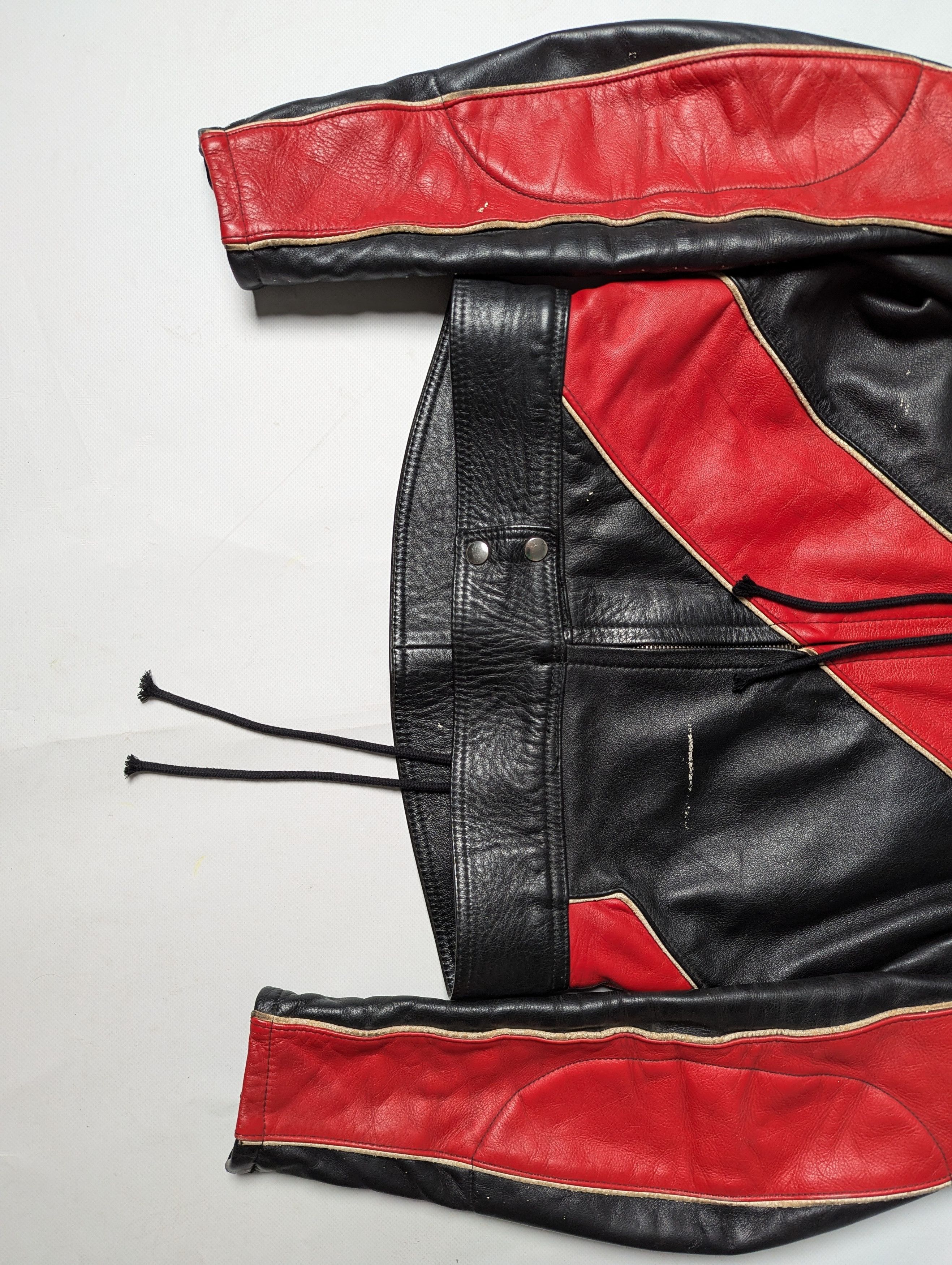 Leather 90s Schwabenleder Two Tone Handprinted Leather Jacket Size US M / EU 48-50 / 2 - 6 Thumbnail