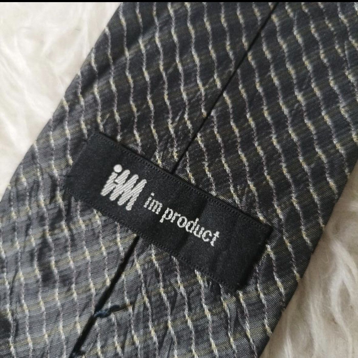 Issey Miyake Issey Miyake IM peoduct jacquard silk neck tie Size ONE SIZE - 2 Thumbnail