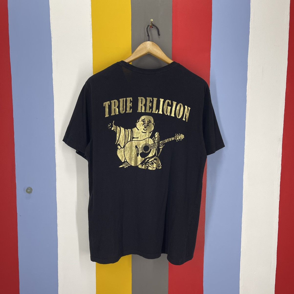 True Religion TRUE RELIGION GOLD BIG BUDDHA T Shirt #2029/14 Size US L / EU 52-54 / 3 - 1 Thumbnail