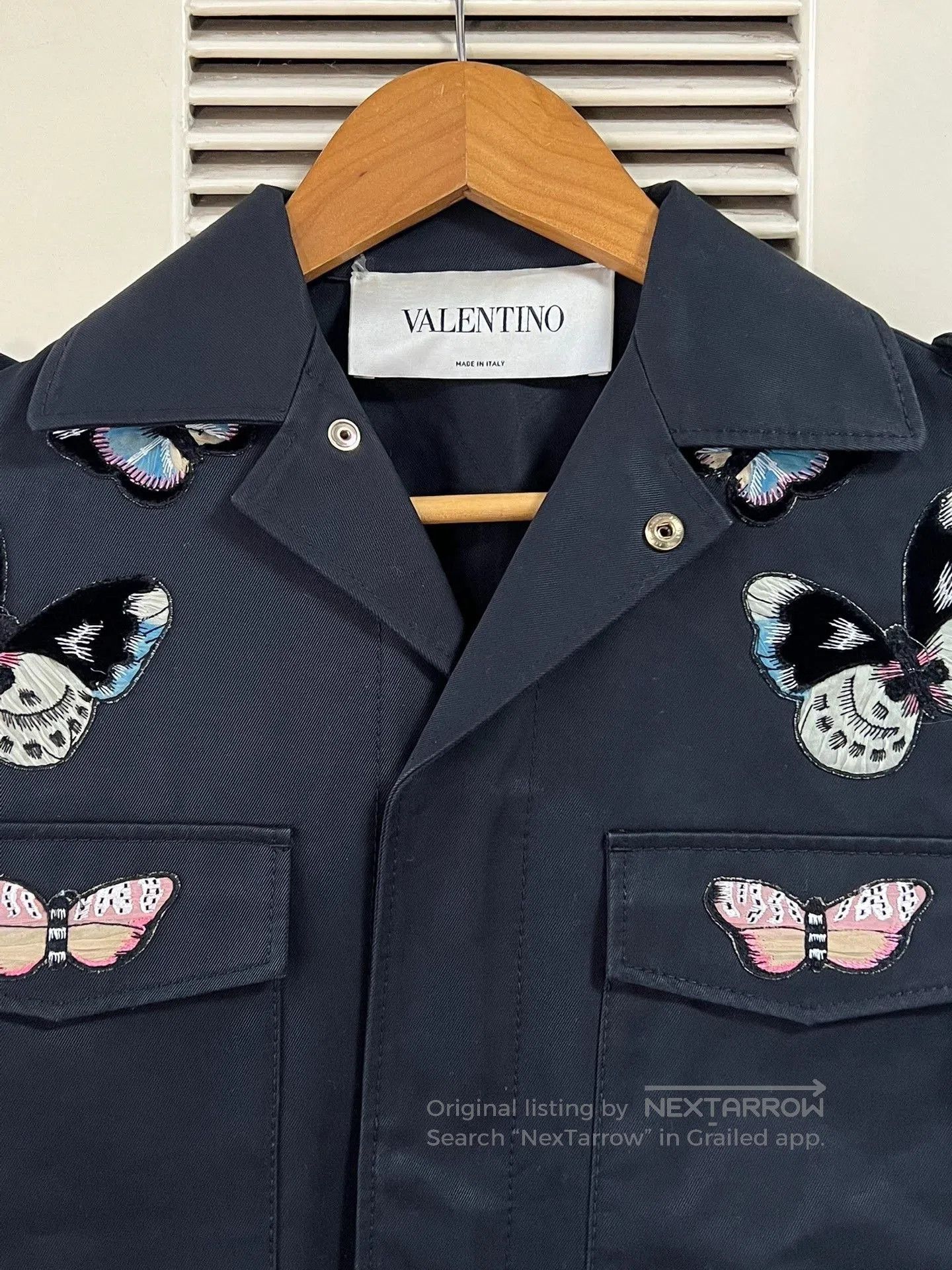 Valentino Valentino Women's Butterfly Embroidery Jacket. Size XL / US 12-14 / IT 48-50 - 3 Thumbnail