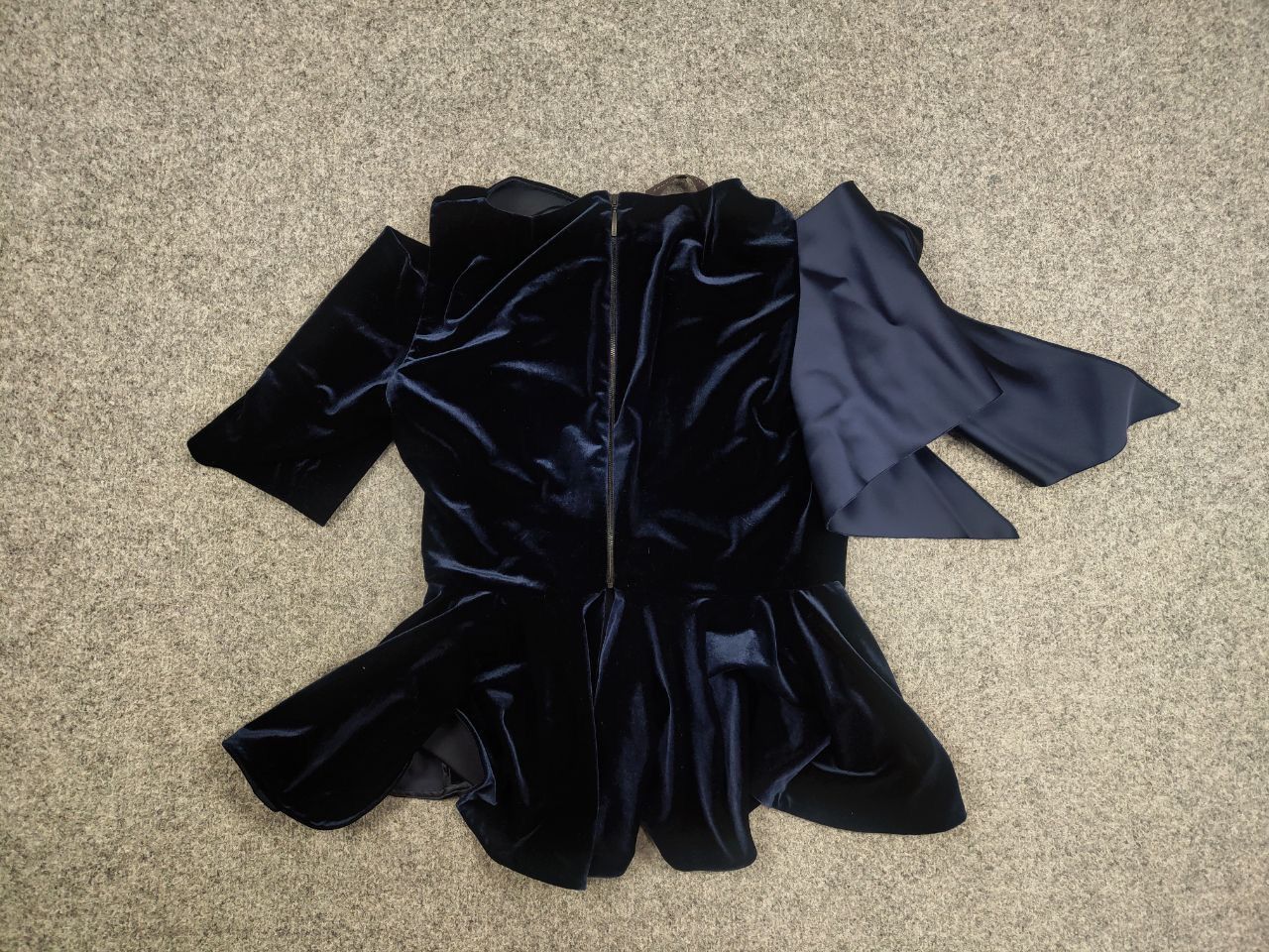 Other Talbot Runhof Design blue velvet with bow Women's Top Size XL / US 12-14 / IT 48-50 - 11 Thumbnail