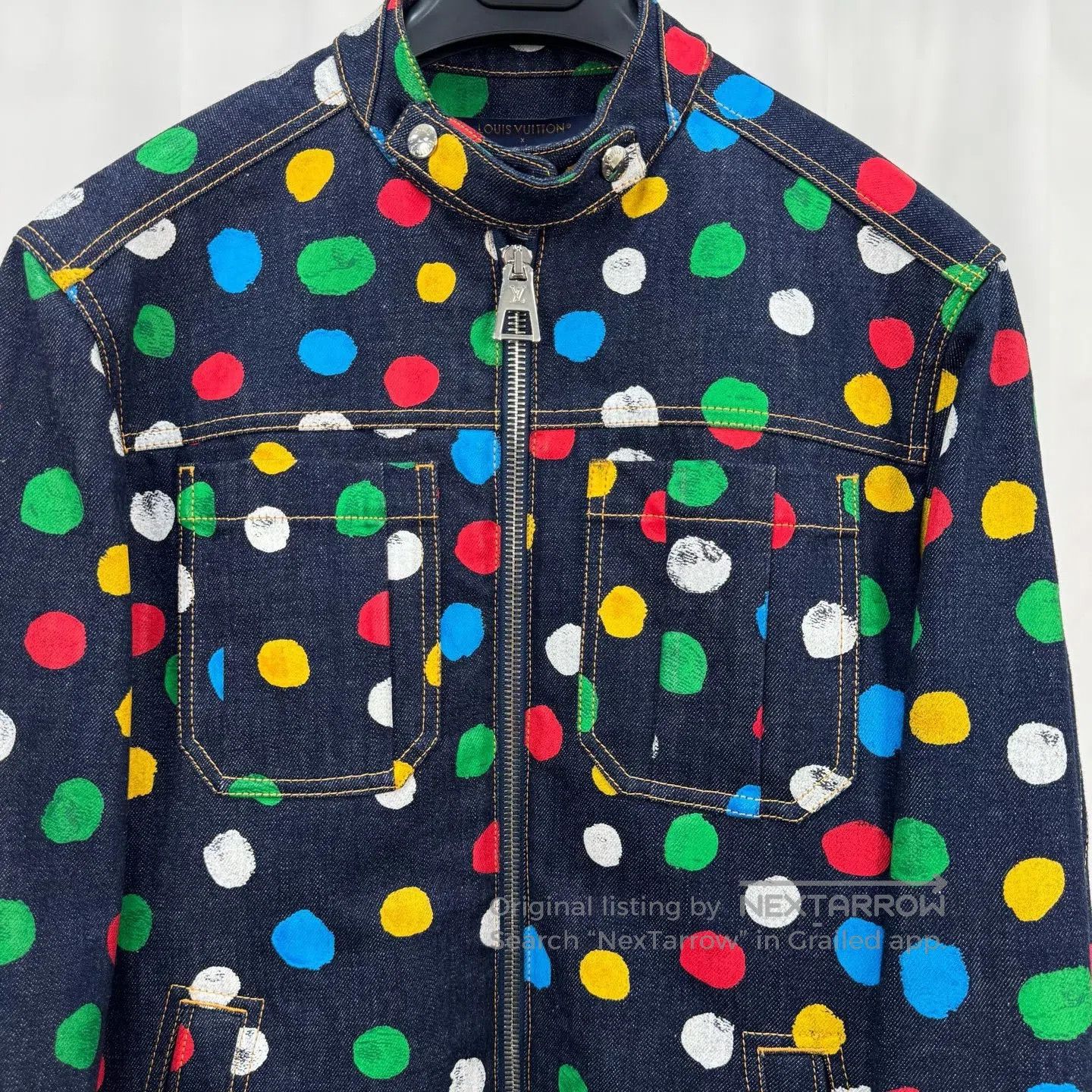 Louis Vuitton Louis Vuitton Yayoi Kusama Polka Dot Monogram Denim Jacket Size XS / US 0-2 / IT 36-38 - 3 Thumbnail