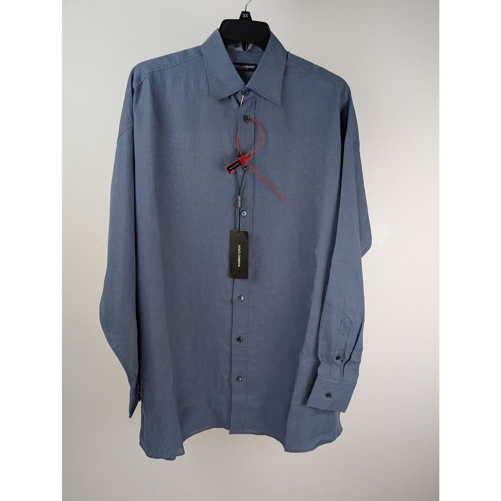 Dolce & Gabbana o1rshd1 CC20 Button up Shirt in Blue Size US M / EU 48-50 / 2 - 2 Thumbnail