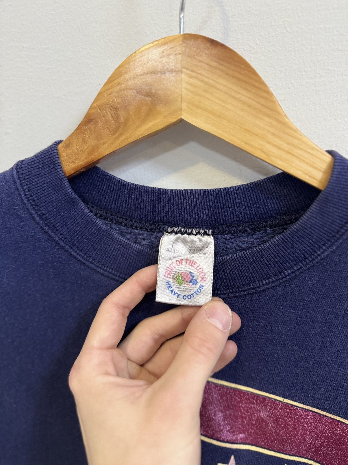 Fruit Of The Loom × Vintage Vintage USA 80s sweatshirt Size US L / EU 52-54 / 3 - 5 Thumbnail