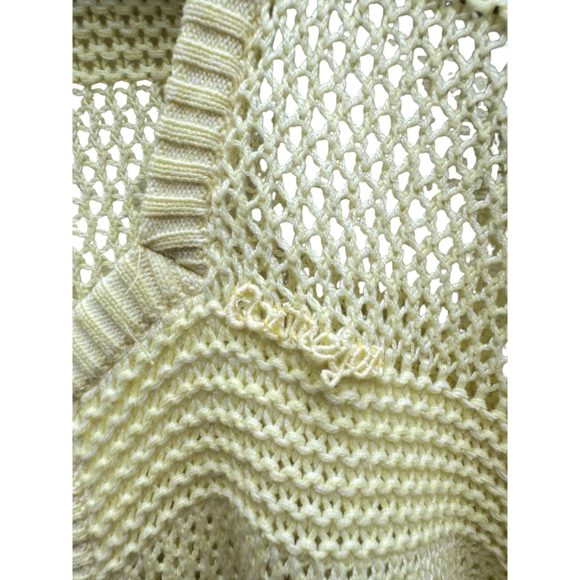 Courreges Vintage 1970S Light Yellow Knit Size S / US 4 / IT 40 - 4 Thumbnail