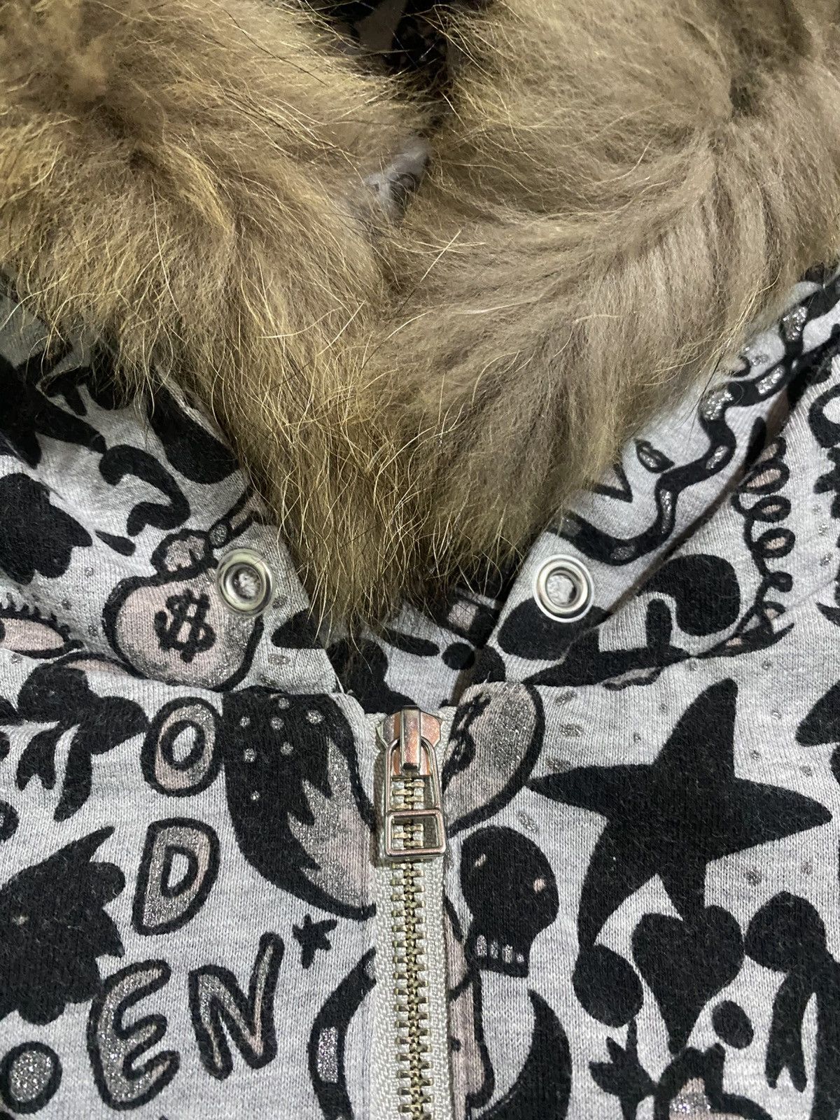 Japanese Brand × Tsumori Chisato TSUMORI CHISATO ISSEY MIYAKE DOODLE FUR HOODIES Size US S / EU 44-46 / 1 - 10 Thumbnail