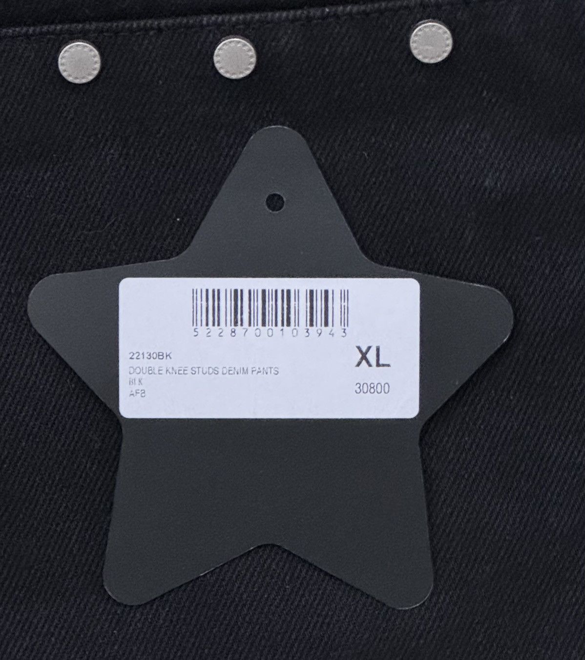 Japanese Brand × Other AFB Black Studded Pants Size US 32 / EU 48 - 6 Thumbnail