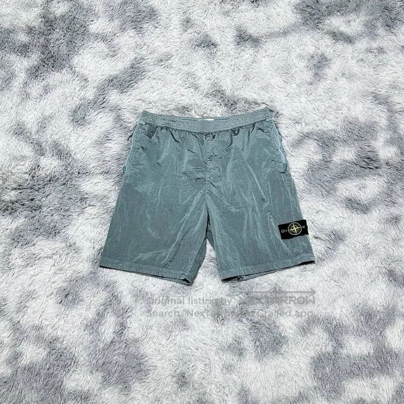 Stone Island Stone Island Metal nylon shorts light blue Size US 36 / EU 52 - 1 Thumbnail