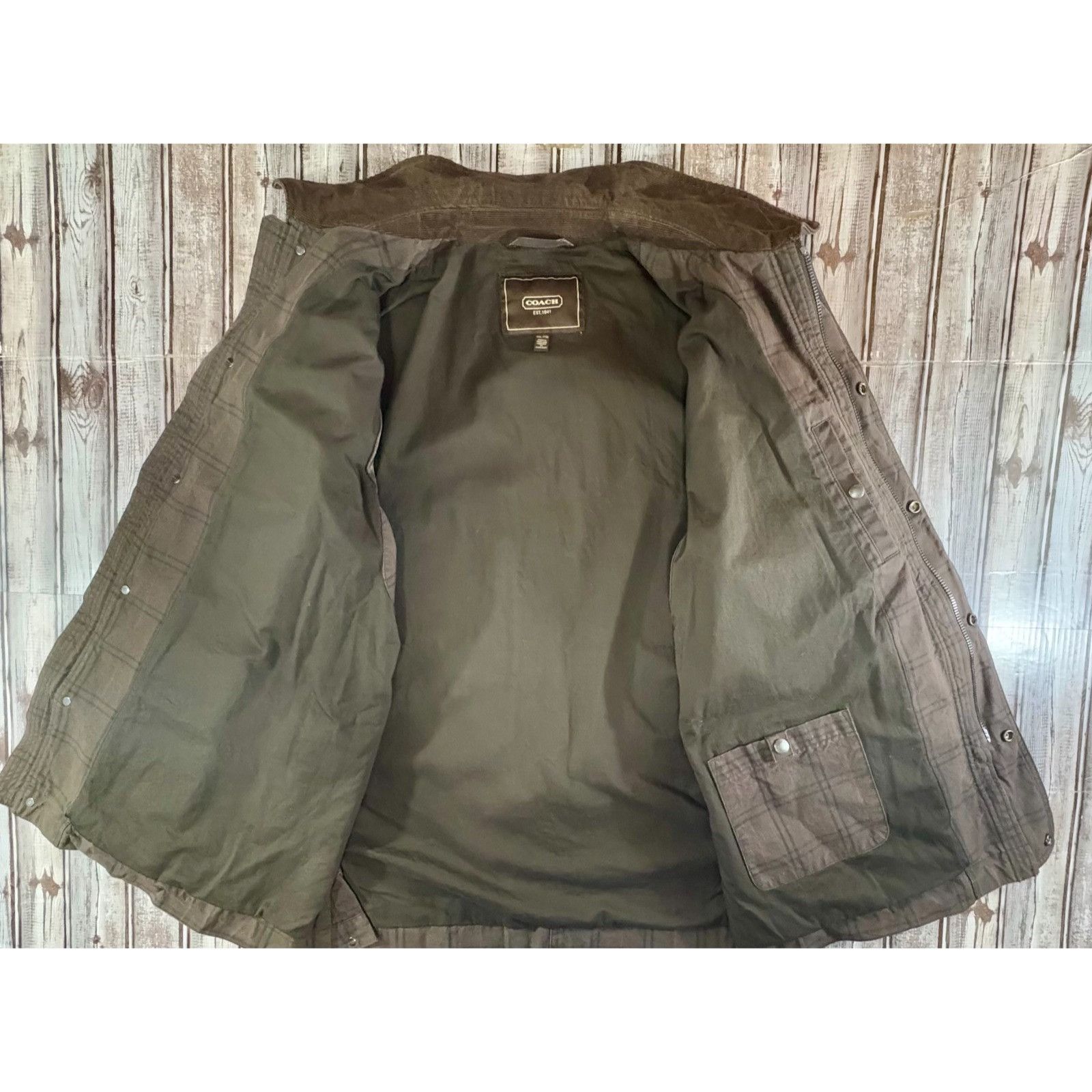 Coach Coach corduroy neck barn Utility Field chore Jacket color br Size US XXL / EU 58 / 5 - 7 Thumbnail