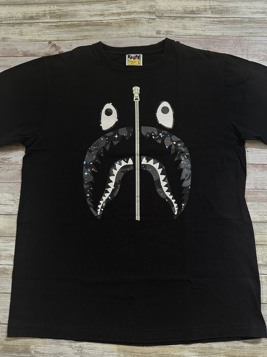 Bape space camo shark hot sale tee