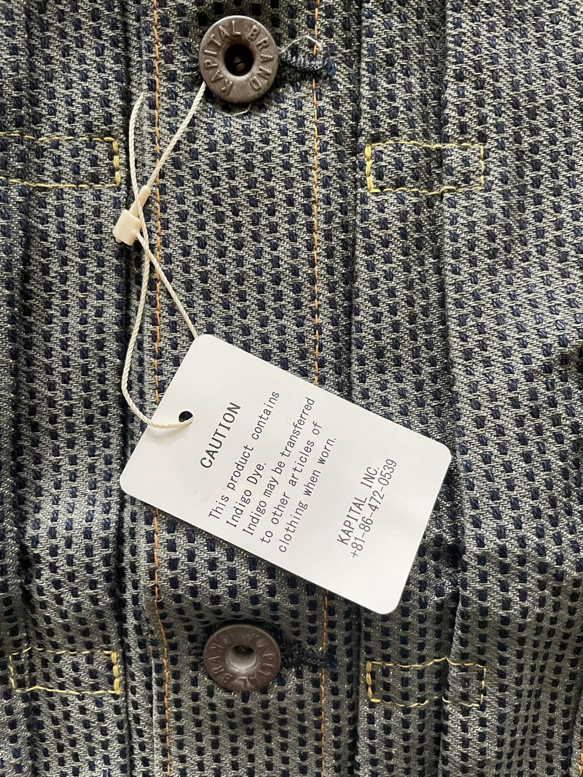 Kapital × Kapital Kountry Kapital Century Denim Jacket Type I 1st Gray Sashiko Boro Size US XL / EU 56 / 4 - 4 Thumbnail