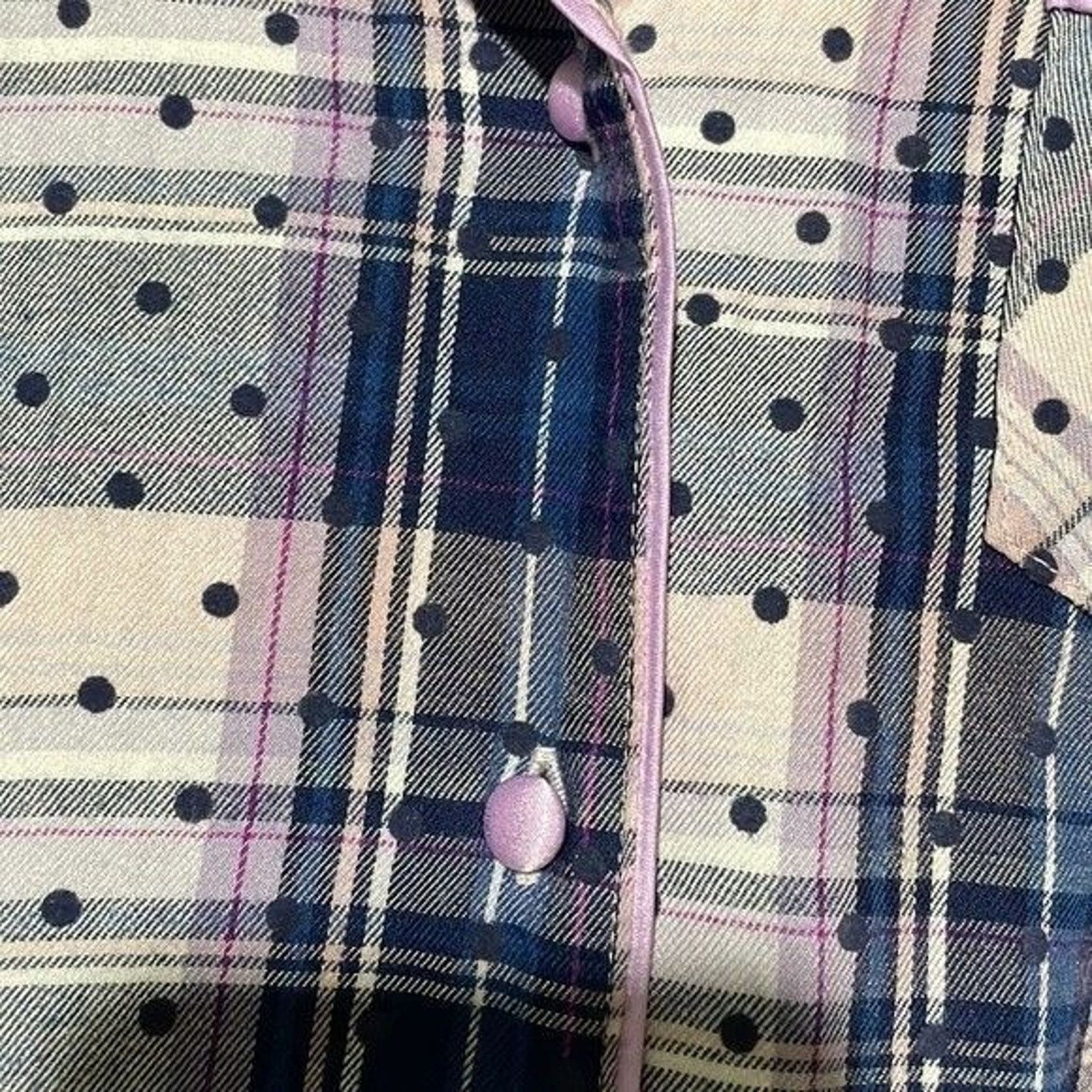 Victoria's Secret Victoria's Secret NightShirt Womens Small Plaid Button Front Size ONE SIZE - 5 Thumbnail