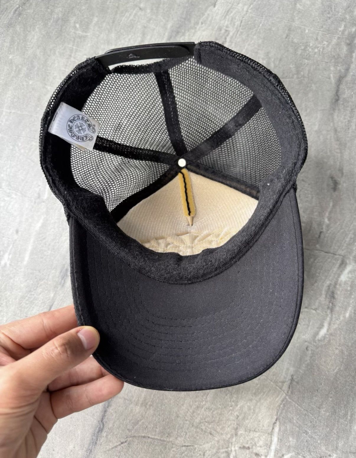 Chrome Hearts Chrome Hearts Cross Leather Patch Trucker Hat Size ONE SIZE - 4 Thumbnail