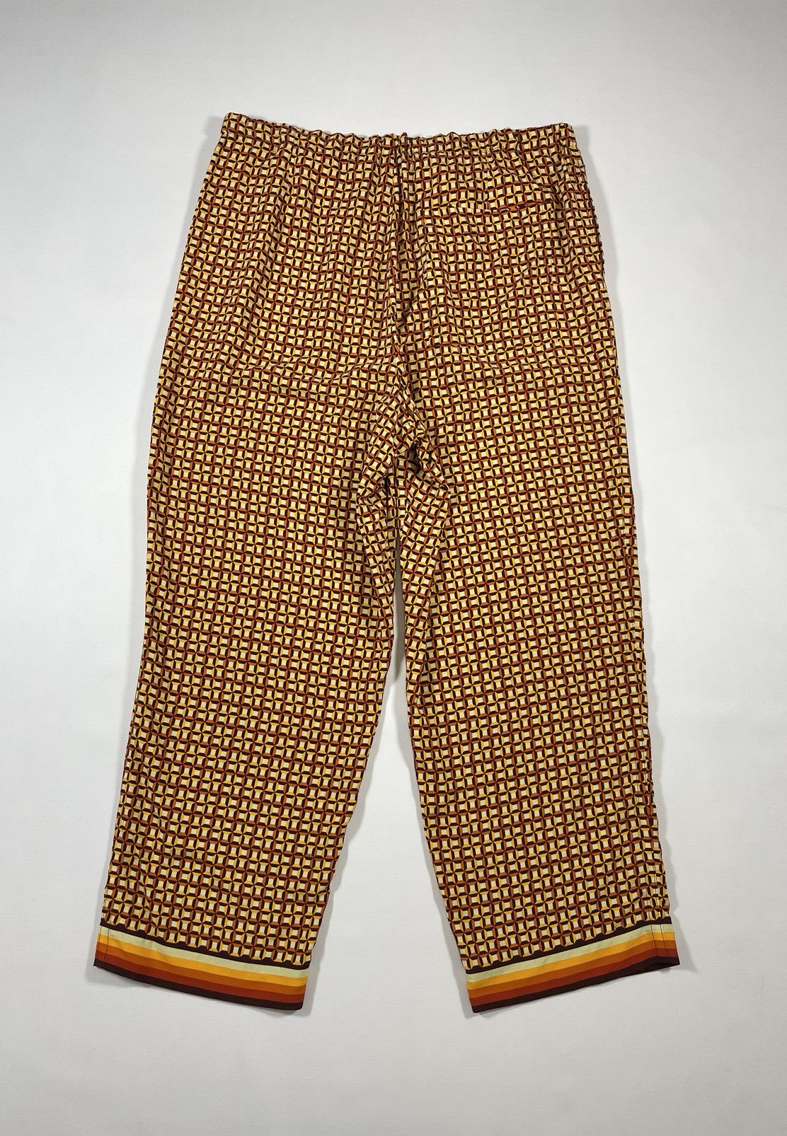 Dries Van Noten 70s Print Wide Leg Utility Trousers Size US 36 / EU 52 - 12 Thumbnail