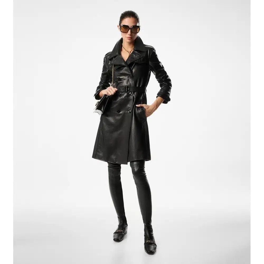Tom Ford o1loc1c0525 W3352 Leather Over The Knee Boots in Black Size US 10 / IT 40 - 5 Thumbnail