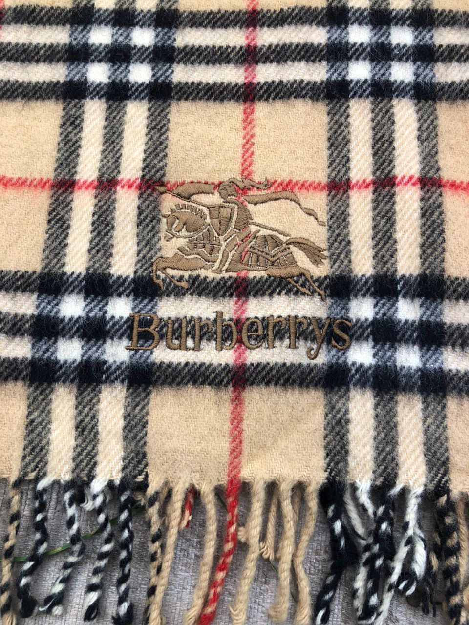 Burberry × Vintage Vintage 90s Burberrys Nova Check Oversized Scarves/Muffler Size ONE SIZE - 6 Thumbnail