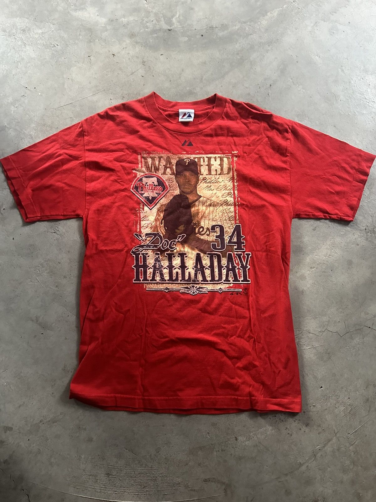 MLB × Majestic × Vintage Halladay "doc" 34 Vintage MLB T shirt Size US L / EU 52-54 / 3 - 1 Thumbnail