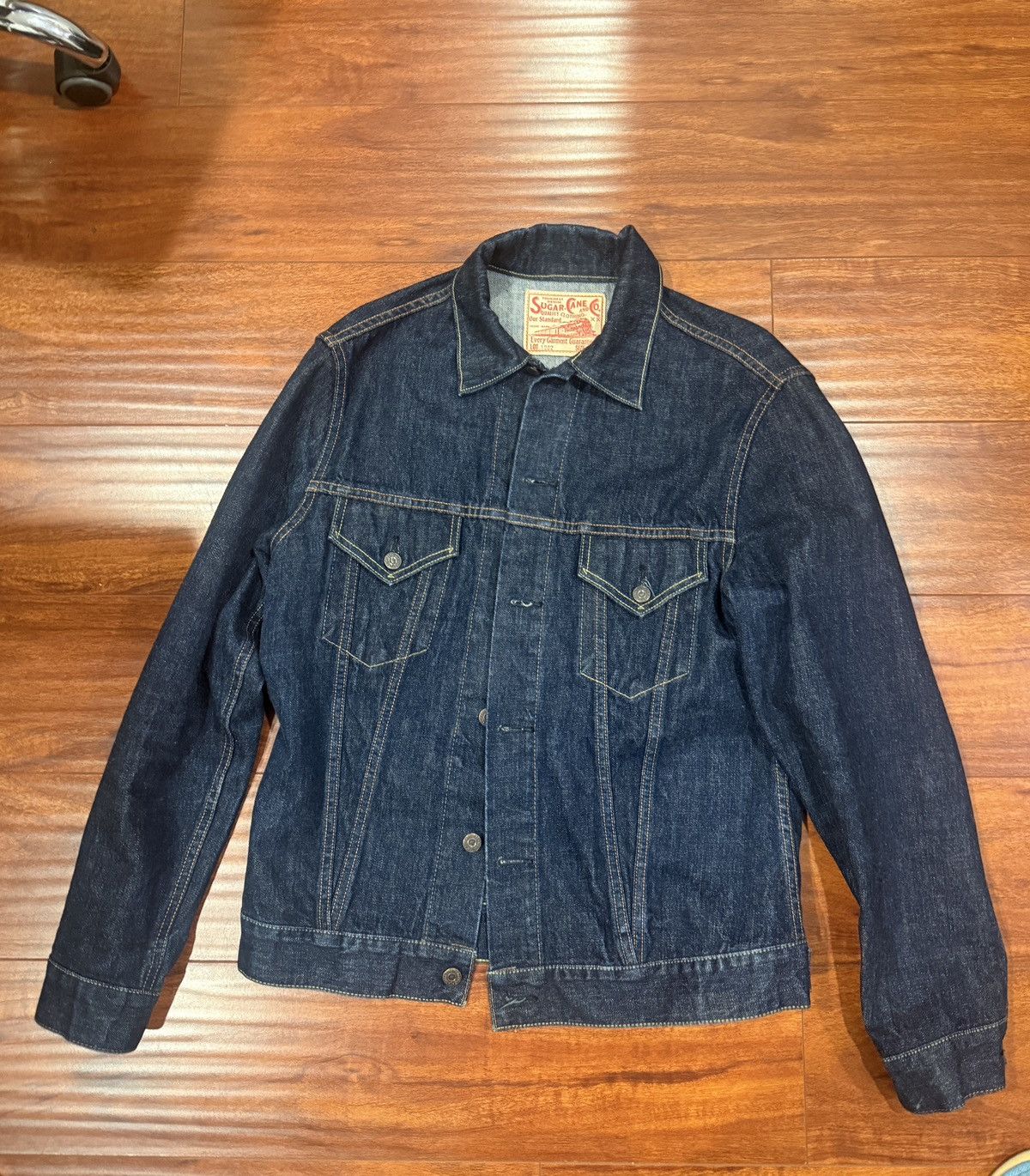 Sugar Cane Sugar Cane Type 3 Denim Jacket Sz 40 Size US XXS / EU 40 - 1 Thumbnail