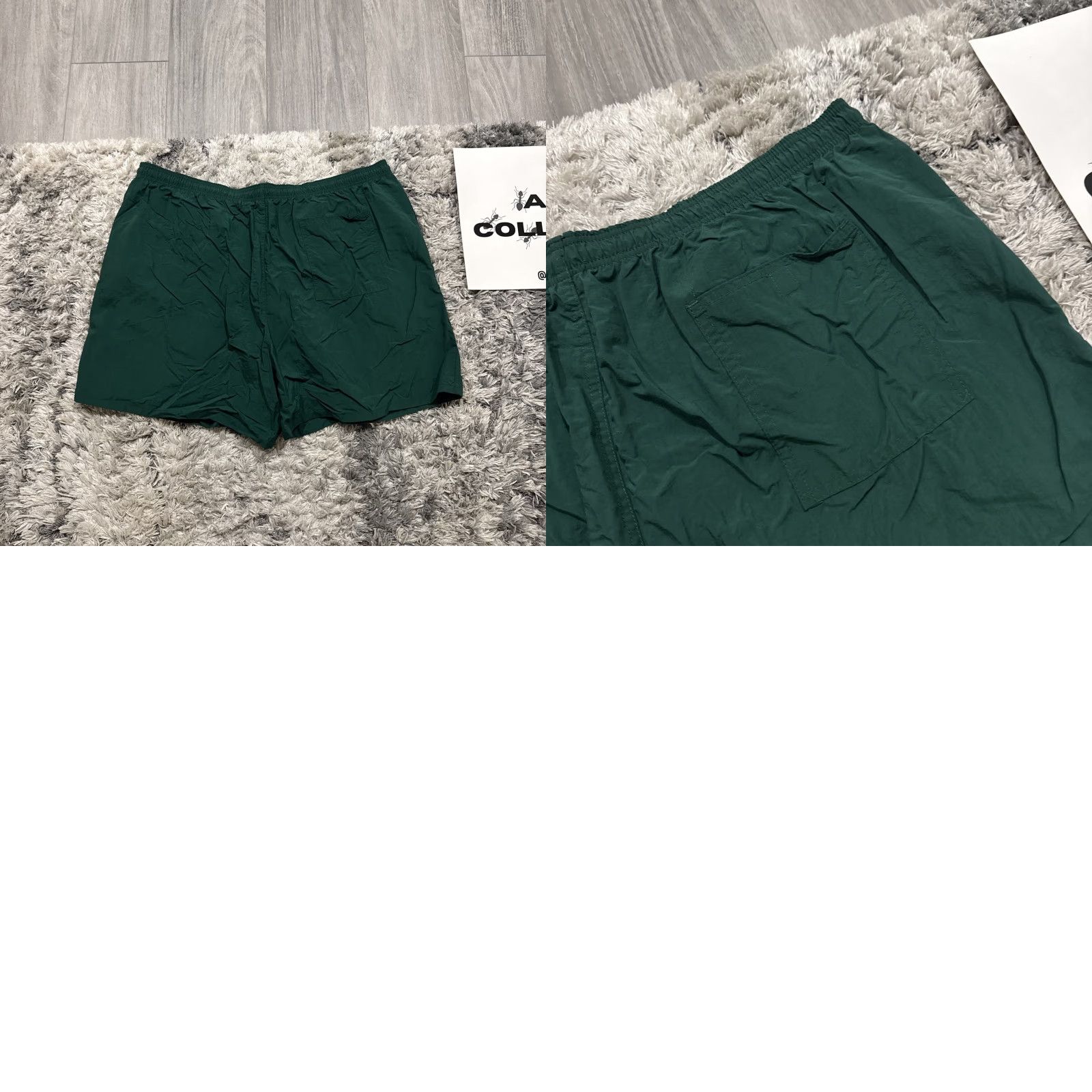 Vintage VINTAGE Wave Zone Green Men’s Swim Bottom Shorts 3X 90s Big & Tall Summer Mens Size US 39 - 8 Thumbnail