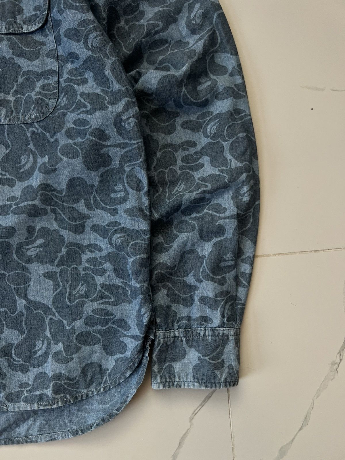 Bape BAPE BAPEAREL INDUSTRY RARE CAMO LONGSLEEVE SHIRT Size US M / EU 48-50 / 2 - 2 Thumbnail