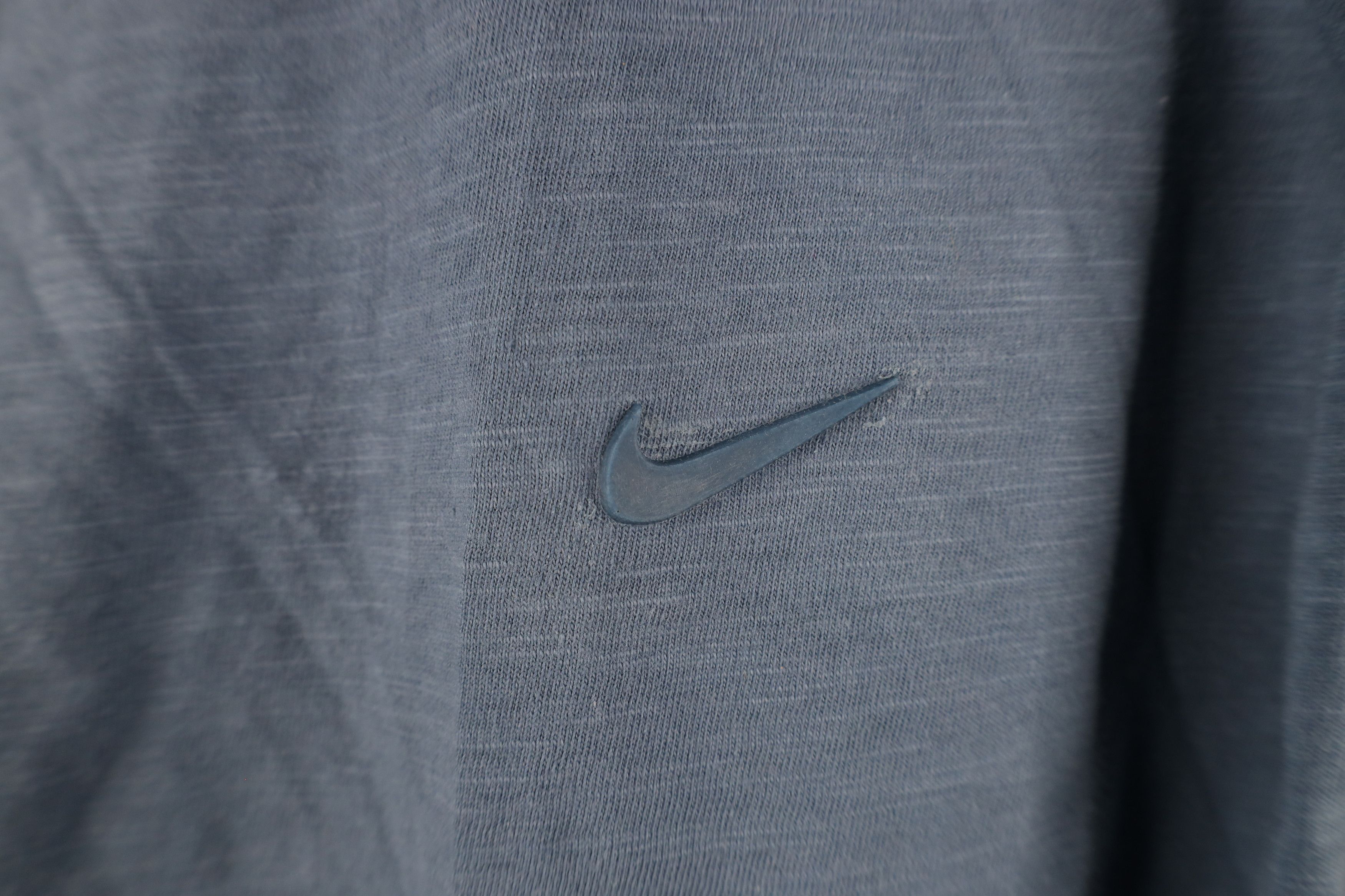 Nike × Vintage Vintage 90s Nike Mini Swoosh Monochrome Long Sleeve T-Shirt Size US S / EU 44-46 / 1 - 4 Thumbnail