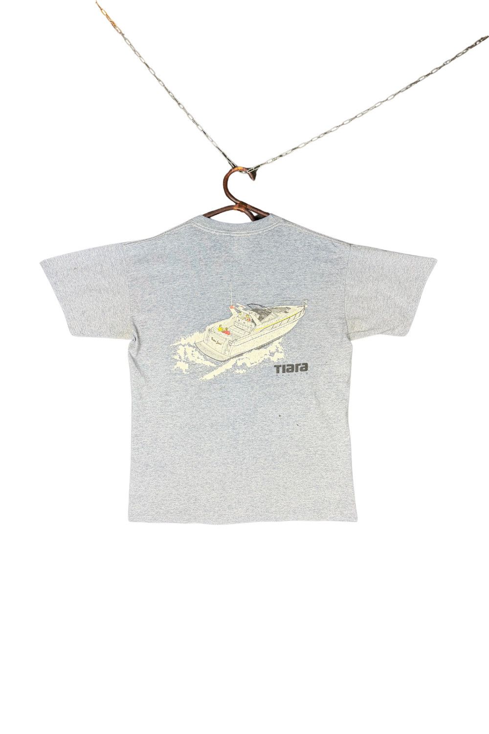 Signal Sport Vintage 90s Tiara Yachts Signal Sports Single Stitch USA Tee Size US M / EU 48-50 / 2 - 1 Thumbnail