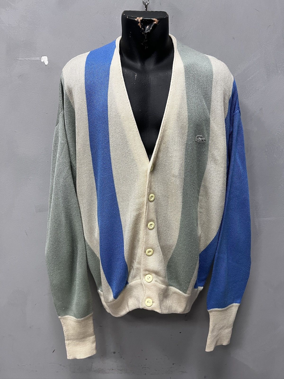 トップス supreme LACOSTE Stripe Cardigan Supreme®/LACOSTE Stripe Cardigan Navy Sz: M | eBay