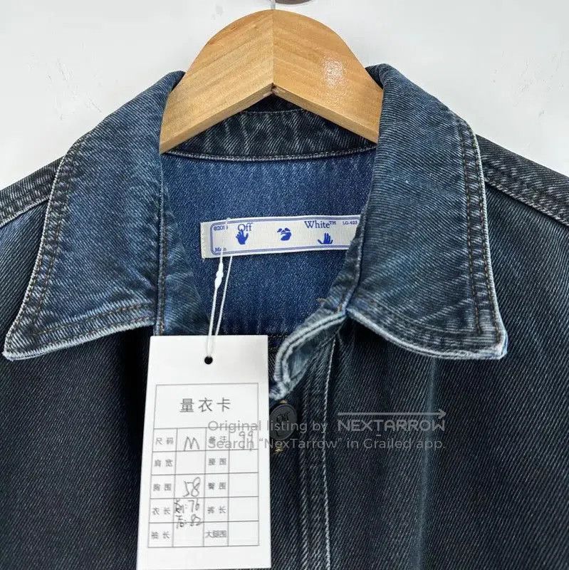 Off-White Off-White Men's Dark Blue Overshirt . Size US M / EU 48-50 / 2 - 3 Thumbnail