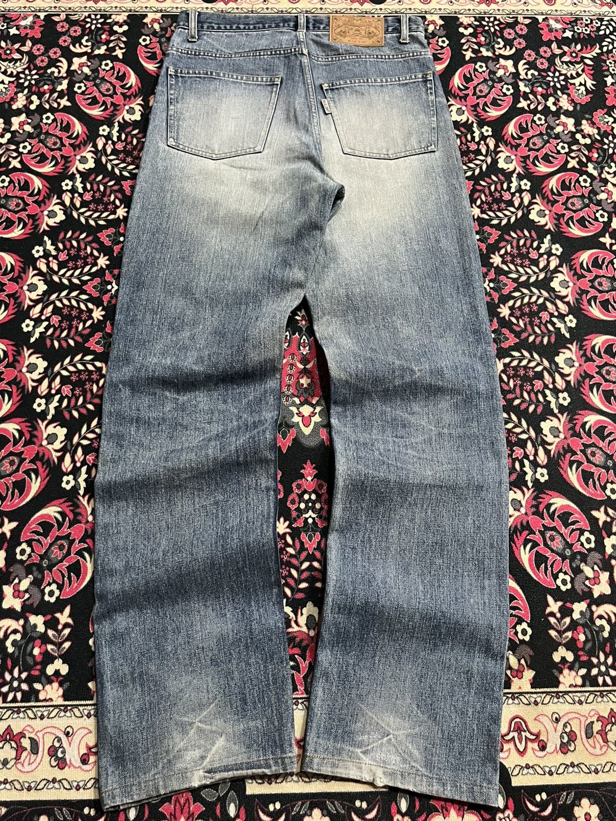 Japanese Brand Japanese Brand Skullshit Hardliner Knee Patch Blue Jeans Size US 29 - 2 Thumbnail