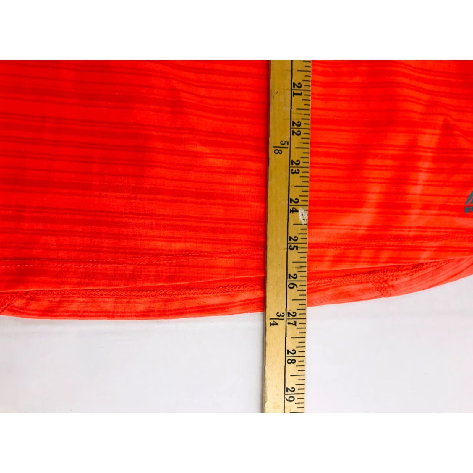 Vintage RBX Performance Shirt Women's Medium Orange Striped V-Neck Activewear Shirt Size M / US 6-8 / IT 42-44 - 5 Thumbnail