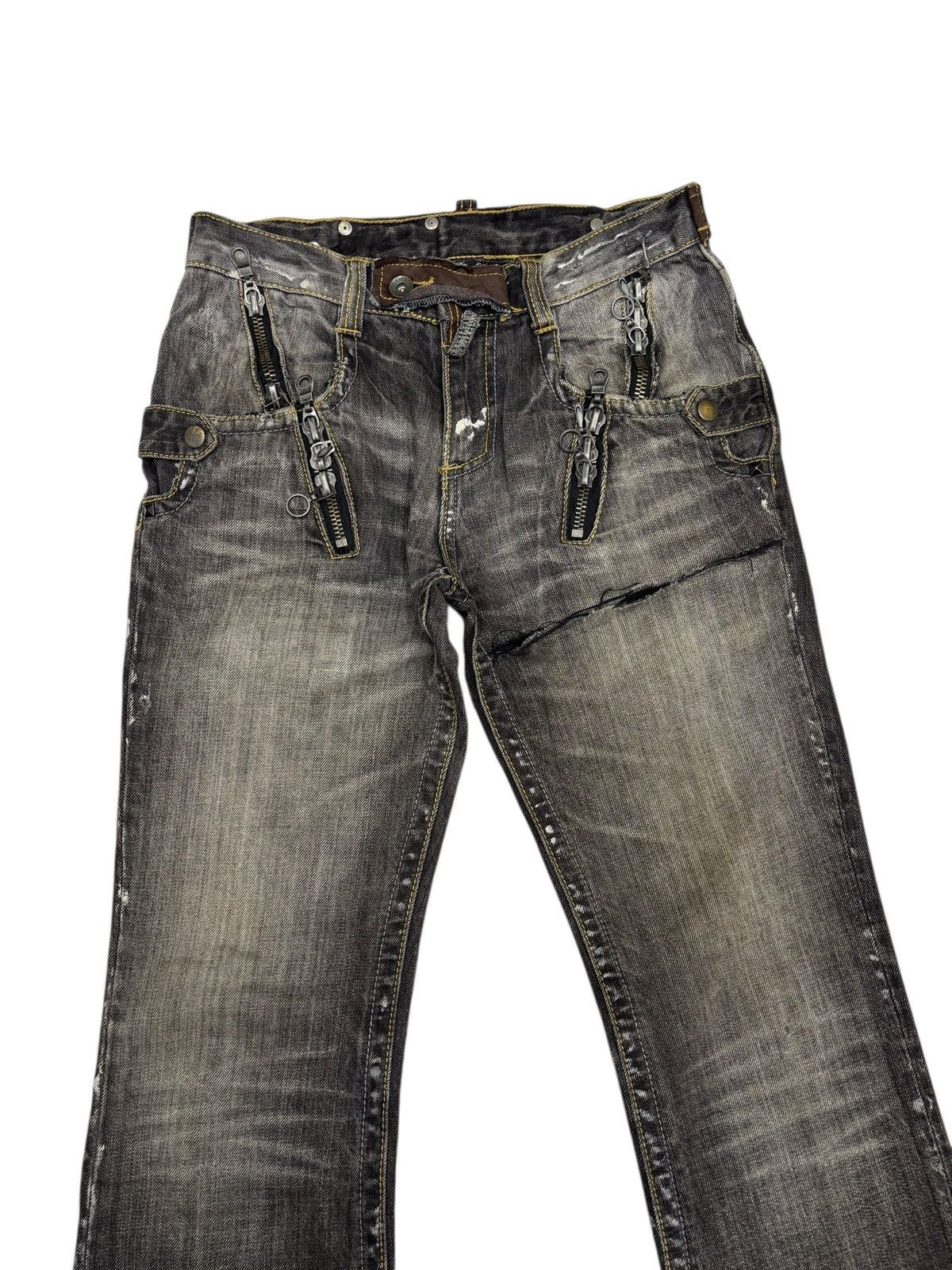 semanticdesign Semantic Design Punk Gothic Bootcut Distress Jeans Size 30" / US 8 / IT 44 - 5 Thumbnail