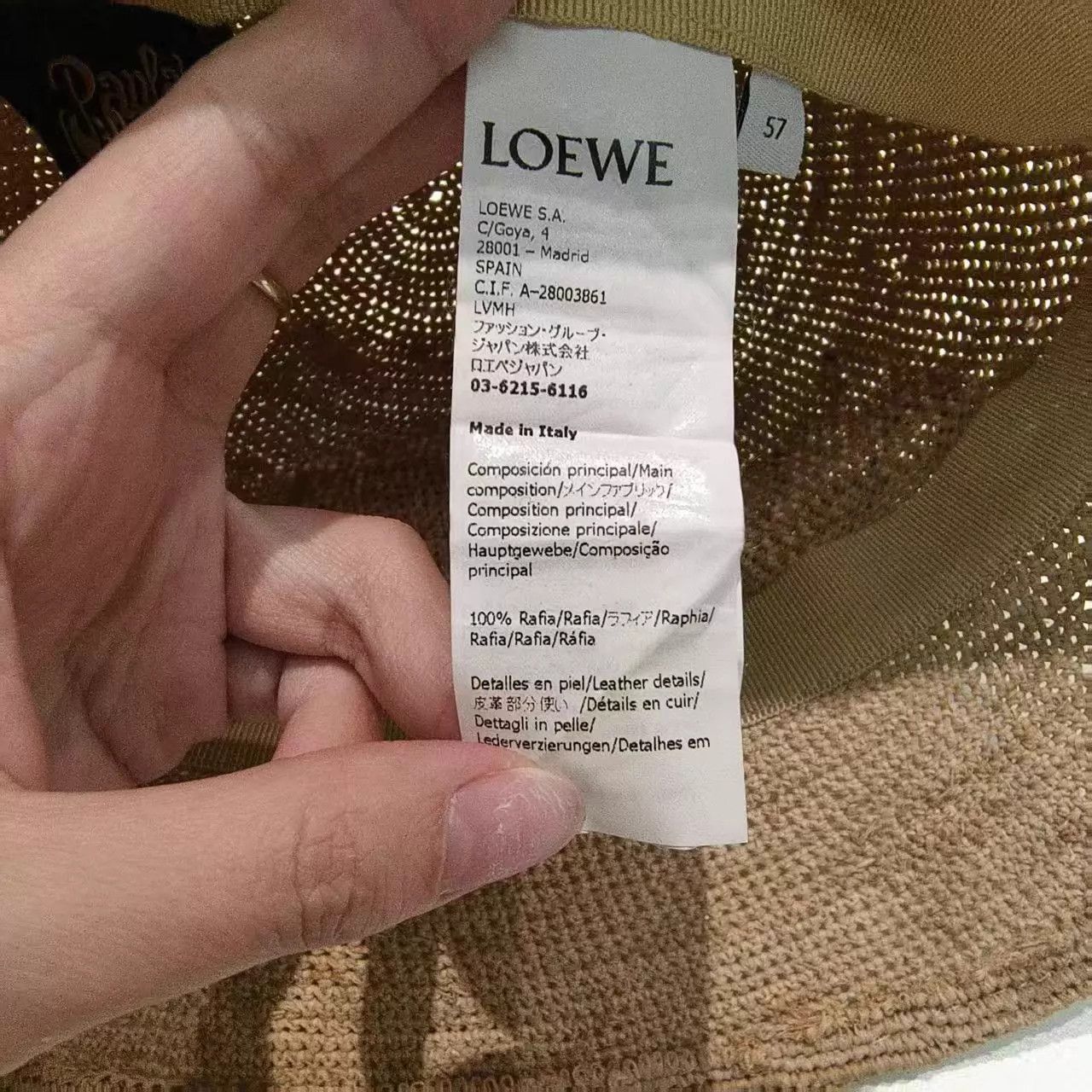 Loewe LOEWE 99 New Bucket Hat 57 Size ONE SIZE - 6 Thumbnail