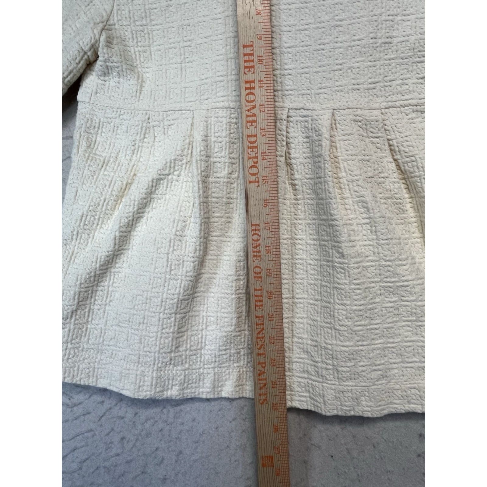 Vintage Nick and Mo Boutique Cotton Womens Beige Coat Lined Size Medium Missing Button Size M / US 6-8 / IT 42-44 - 4 Thumbnail