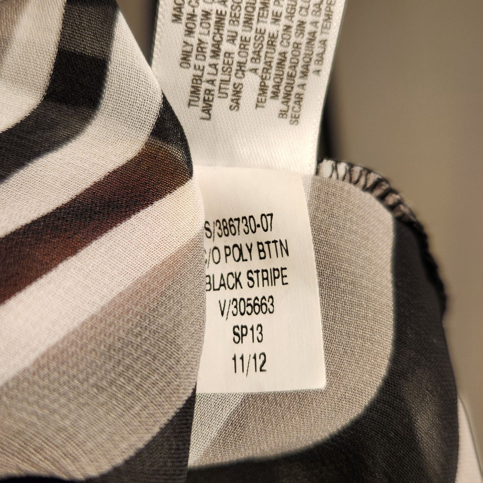 Old Navy Old Navy Striped Utility Blouse XXL Long Sleeve Shirt Size XXL / US 16-18 / IT 52-54 - 6 Thumbnail