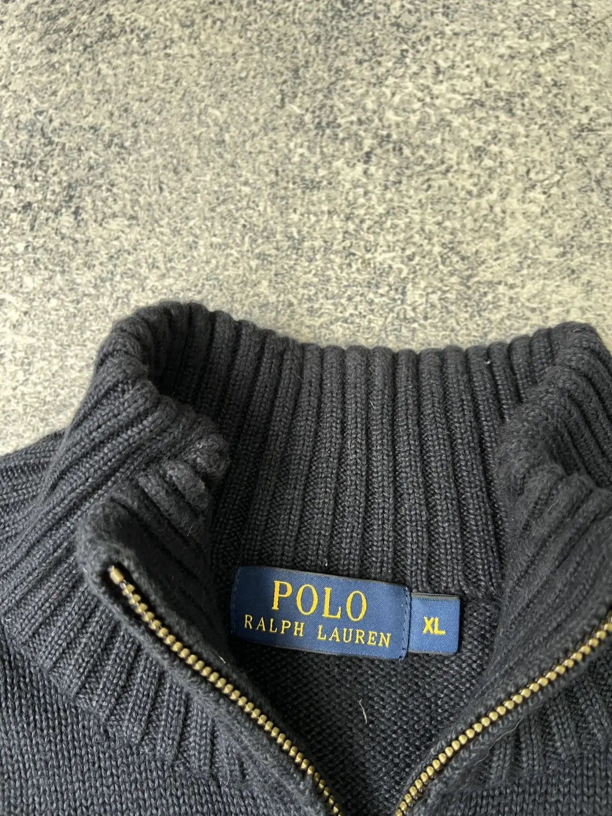 Polo Ralph Lauren × Vintage Vintage Polo Ralph Lauren 1/4 zip knit sweatshirt Size US XL / EU 56 / 4 - 7 Thumbnail