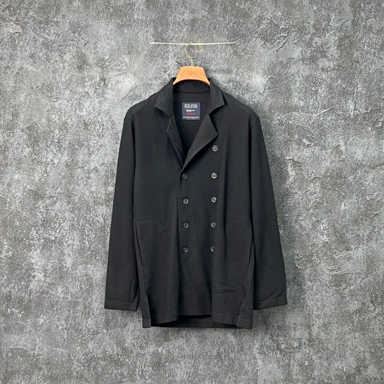 Yohji Yamamoto Yohji Yamamoto Black Button Coat Size US L / EU 52-54 / 3 - 1 Thumbnail