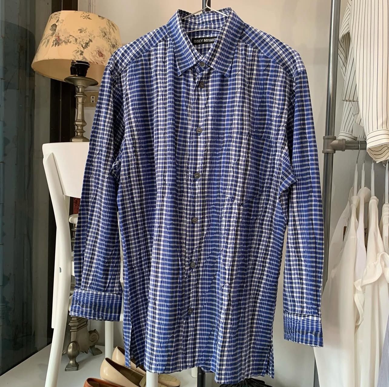 Vintage Issey Miyake textured shirt Size US L / EU 52-54 / 3 - 7 Thumbnail