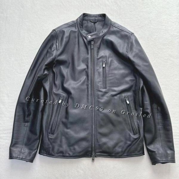 AKM AKM Black Leather Single Rider Jacket | Grailed