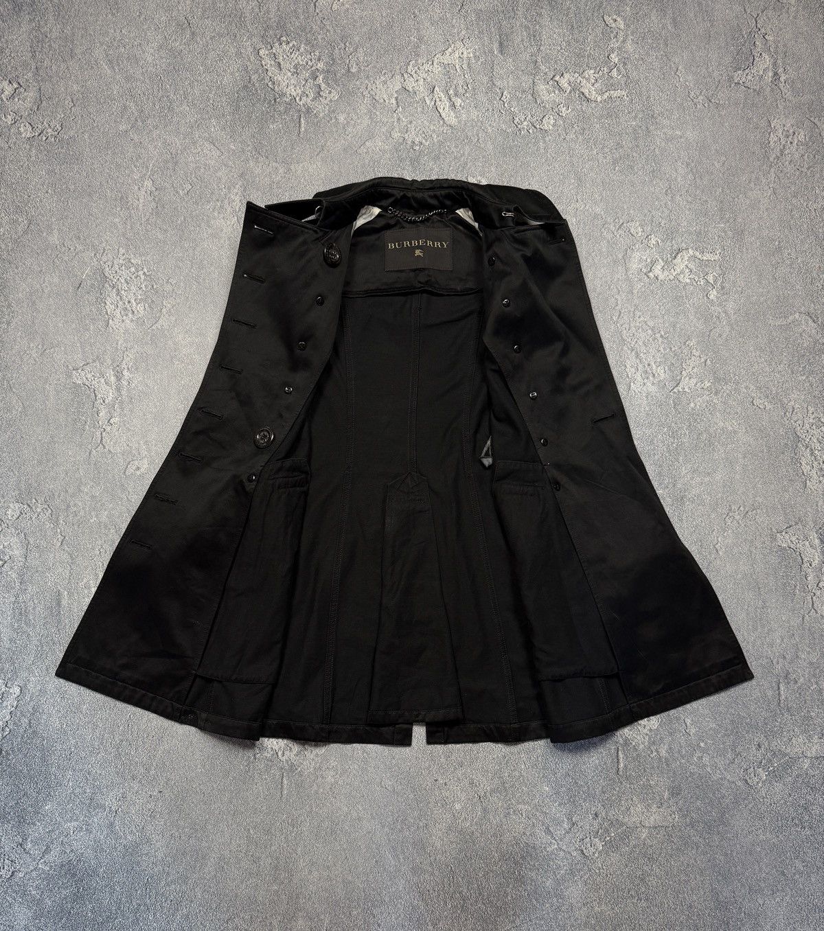 Burberry Rare Burberry Black Long Trench Coat Size XS / US 0-2 / IT 36-38 - 11 Thumbnail
